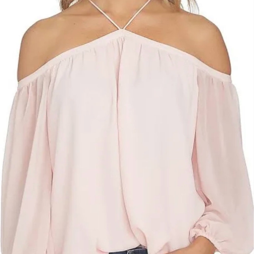 New with Tags 1state Pink Cold Shoulder Top Size XL